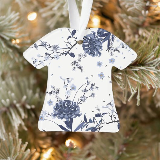Blaue Blumen Ornament (Baum)
