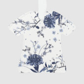 Blaue Blumen Ornament (Vorderseite)