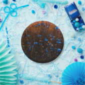 Blaue Blumen Pappteller (Party)