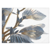 Blaue Blumen-Pflanze Tischdecke (Vorderseite (Horizontal))