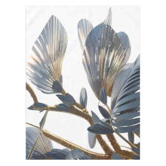 Blaue Blumen-Pflanze Tischdecke