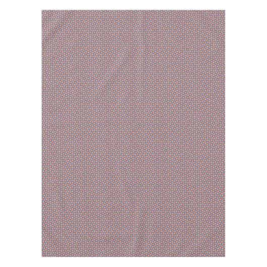 Blaue Blumen Pink und Braun Tischdecke (Vorderseite)