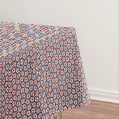 Blaue Blumen Pink und Braun Tischdecke (Beispiel)