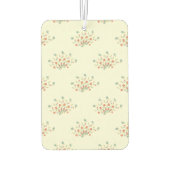 Blaue Blumen, rote Blume, Muster von Blume Autolufterfrischer (Rückseite)