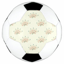 Blaue Blumen, rote Blume, Muster von Blume Fußball