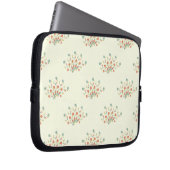 Blaue Blumen, rote Blume, Muster von Blume Laptopschutzhülle (Vorne Rechts)