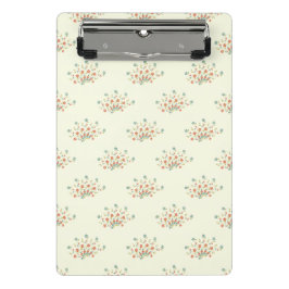 Blaue Blumen, rote Blume, Muster von Blume Mini Klemmbrett