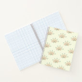 Blaue Blumen, rote Blume, Muster von Blume Notizblock (Innenseite)