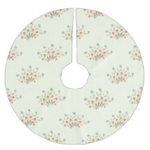 Blaue Blumen, rote Blume, Muster von Blume