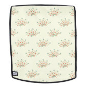 Blaue Blumen, rote Blume, Muster von Blume Rucksack (Abnehmbare Front)