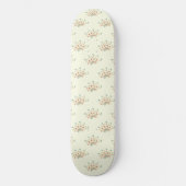 Blaue Blumen, rote Blume, Muster von Blume Skateboard (Vorderseite)