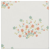 Blaue Blumen, rote Blume, Muster von Blume Stoff (Nahaufnahme)