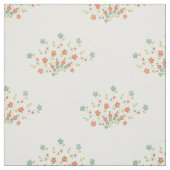 Blaue Blumen, rote Blume, Muster von Blume Stoff (Muster)