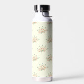 Blaue Blumen, rote Blume, Muster von Blume Trinkflasche (Links)