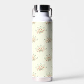 Blaue Blumen, rote Blume, Muster von Blume Trinkflasche (Vorne)
