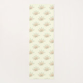 Blaue Blumen, rote Blume, Muster von Blume Yogamatte (Rückseite)