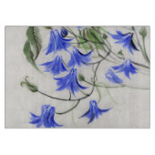 Blaue Blumen Schneidebrett (Vorderseite)