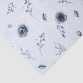 Blaue Blumen Seidenpapier (Detail)