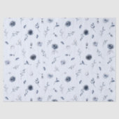 Blaue Blumen Seidenpapier (Vorderseite)