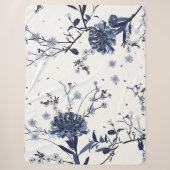 Blaue Blumen Sherpadecke (Vorderseite)