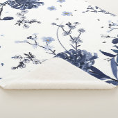 Blaue Blumen Sherpadecke (3/4)