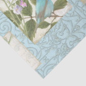 Blaue Blumen Sonnenblumen Dragonfly Garden Decoupa Seidenpapier (Ausschnitt)