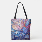 Blaue Blumen Tasche (Rückseite)