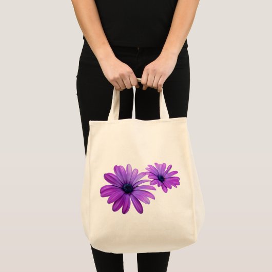 Blaue Blumen-Taschen-Tasche Wildlfower Tragetasche (Vorderseite (Produkt))