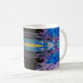 Blaue Blumen Tasse (VorderseiteRechts)