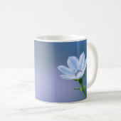 Blaue Blumen-Tasse Kaffeetasse (VorderseiteRechts)