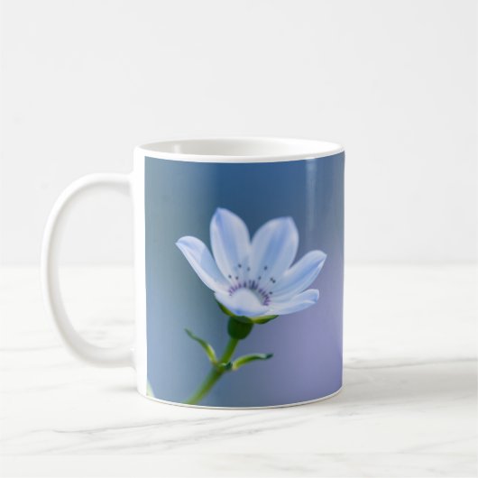 Blaue Blumen-Tasse Kaffeetasse (Links)