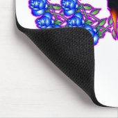 Blaue Blumen-Träume Mousepad (Ecke)