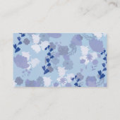 Blaue Blumen Treuekarte (Rückseite)