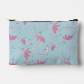 Blaue Blumen und Bögen Zubehörtasche (Vorderseite)