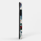 Blaue Blumen und kleine Kuchen Case-Mate iPhone Hülle (Hinten/Rechts)