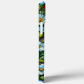 Blaue Blumen und Ladybugs Case-Mate iPhone Hülle (Rückseite / Rechts)