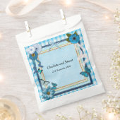 Blaue Blumen und Schmetterlinge Geschenktütchen (Ausgeschnitten)