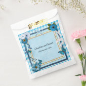 Blaue Blumen und Schmetterlinge Geschenktütchen (Versiegelt)