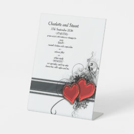 Blaue Blumen und Schmetterlinge Menü Sockelschild