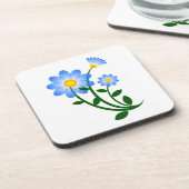 BLAUE BLUMEN UNTERSETZER (Linke Seite)