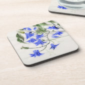 Blaue Blumen Untersetzer (Linke Seite)