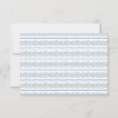 Blaue Blumen Vintage Romantisch Save The Date (Rückseite)