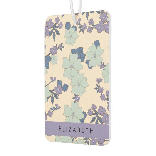 Blaue Blumen, violette Blumen, Blumen, Ihr Name Autolufterfrischer (Links)