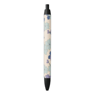 Blaue Blumen, violette Blumen, Blumenmuster Kugelschreiber