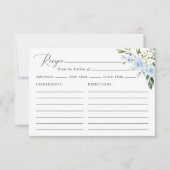 Blaue Blumen, weiße Blume, Brautparty (Vorderseite)