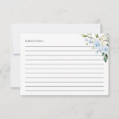 Blaue Blumen, weiße Blume, Brautparty (Rückseite)