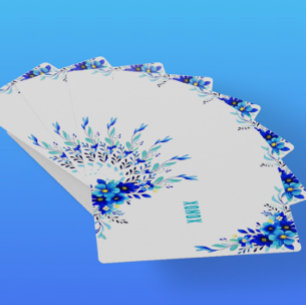 Blaue Blumen XONOX Original Spielkarten