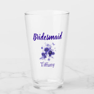 Blaue Blumenbräute Glas
