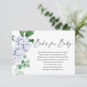 Blaue Blumenbücher für den kleinen Jungen Begleitkarte (Stehend Vorderseite)