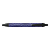 Blaue Blumendamastluxustapete Kugelschreiber (Rückseite)